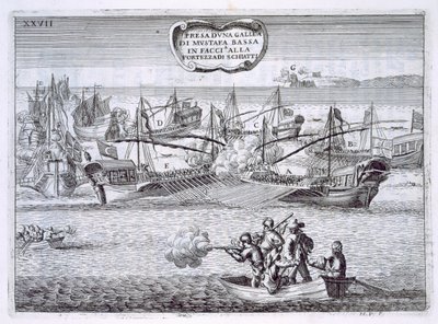 Fighting Galleons of Mustapha Bassa, illustration from 